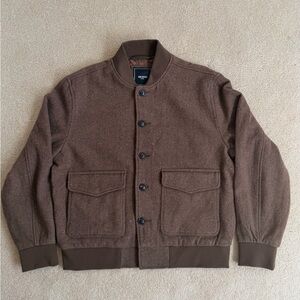 Todd Snyder Brown Wool Bomber Jacket - almost new
